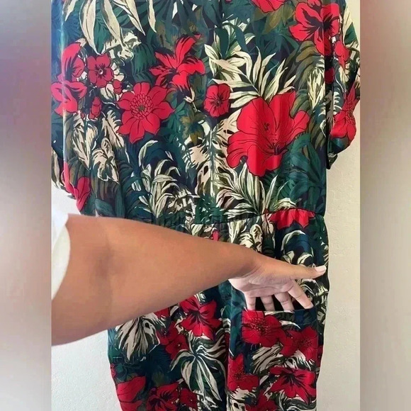 ZARA Women’s Floral Jumpsuit  - Size XL - Picture 15 of 16